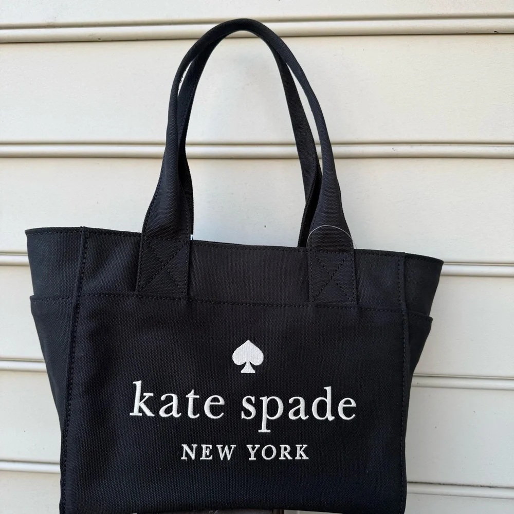 SALE! ⭐ Kate Spade JETT Large Tote Black Canvas KC499 ⭐ NWT